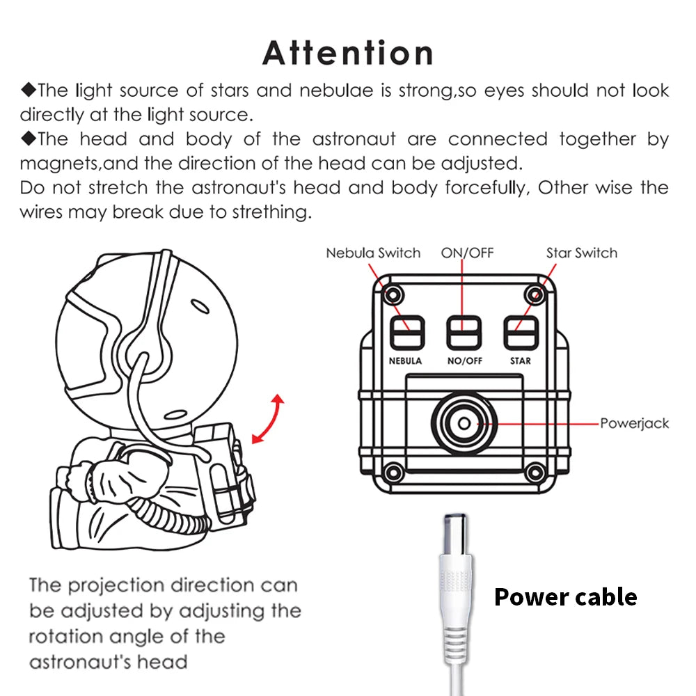 Veilleuse Nébuleuse LED - Projecteur d'Étoiles, Télécommande - Digital Store projecteur