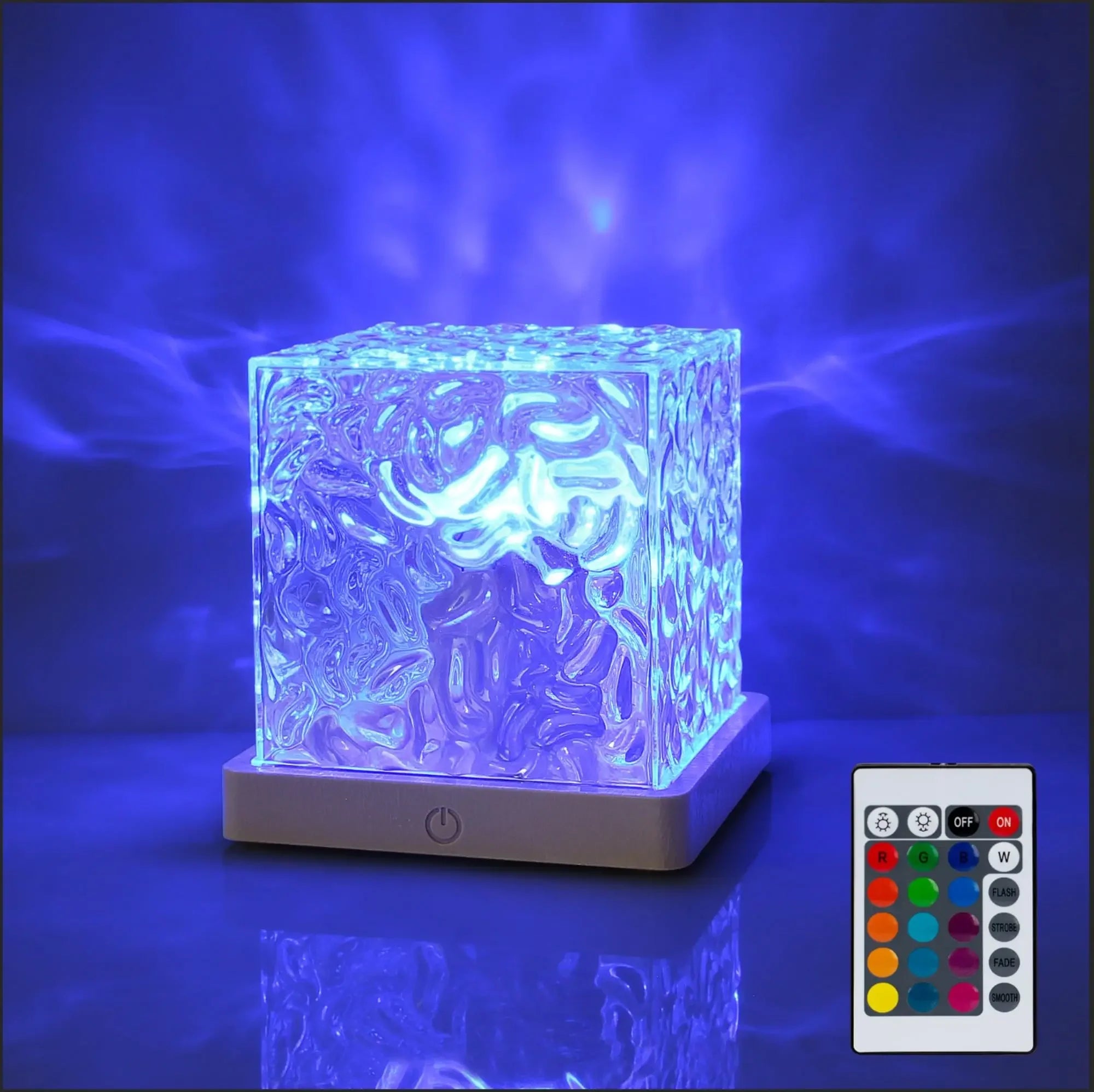 Lampe Cube Aurore Boréale - Veilleuse Rotative 16 Couleurs - Digital Store veilleuse et lampes