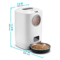 Distributeur Automatique de Nourriture pour Animaux 4,5L avec Minuterie | Gamelle Intelligente pour Chats et Chiens | Plateau en Métal | Alimentation Électronique Automatique - Digital Store Gamelles et mangeoires pour animaux de compagnie