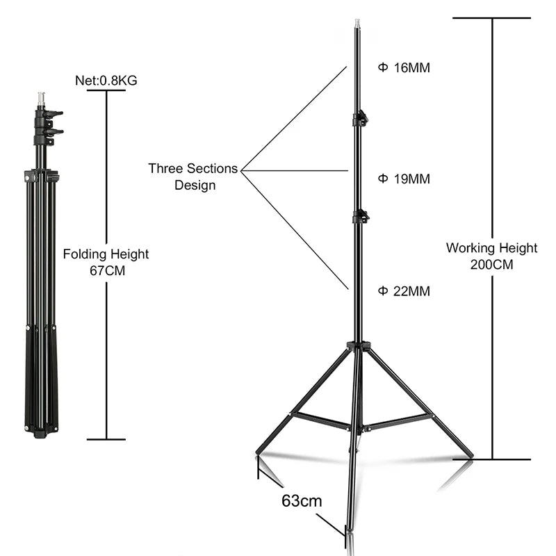 Anneau LED 18'' avec Trépied & Support Téléphone pour Studio - Digital Store Éclairage professionnel pour photographie et vidéo