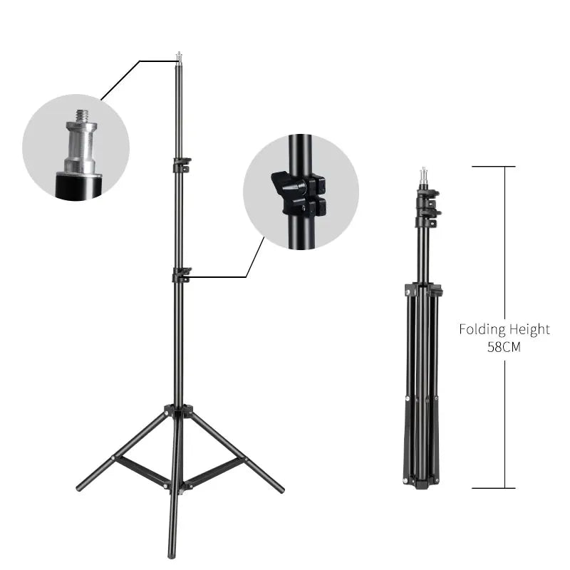 Anneau LED 18'' avec Trépied & Support Téléphone pour Studio - Digital Store Éclairage professionnel pour photographie et vidéo