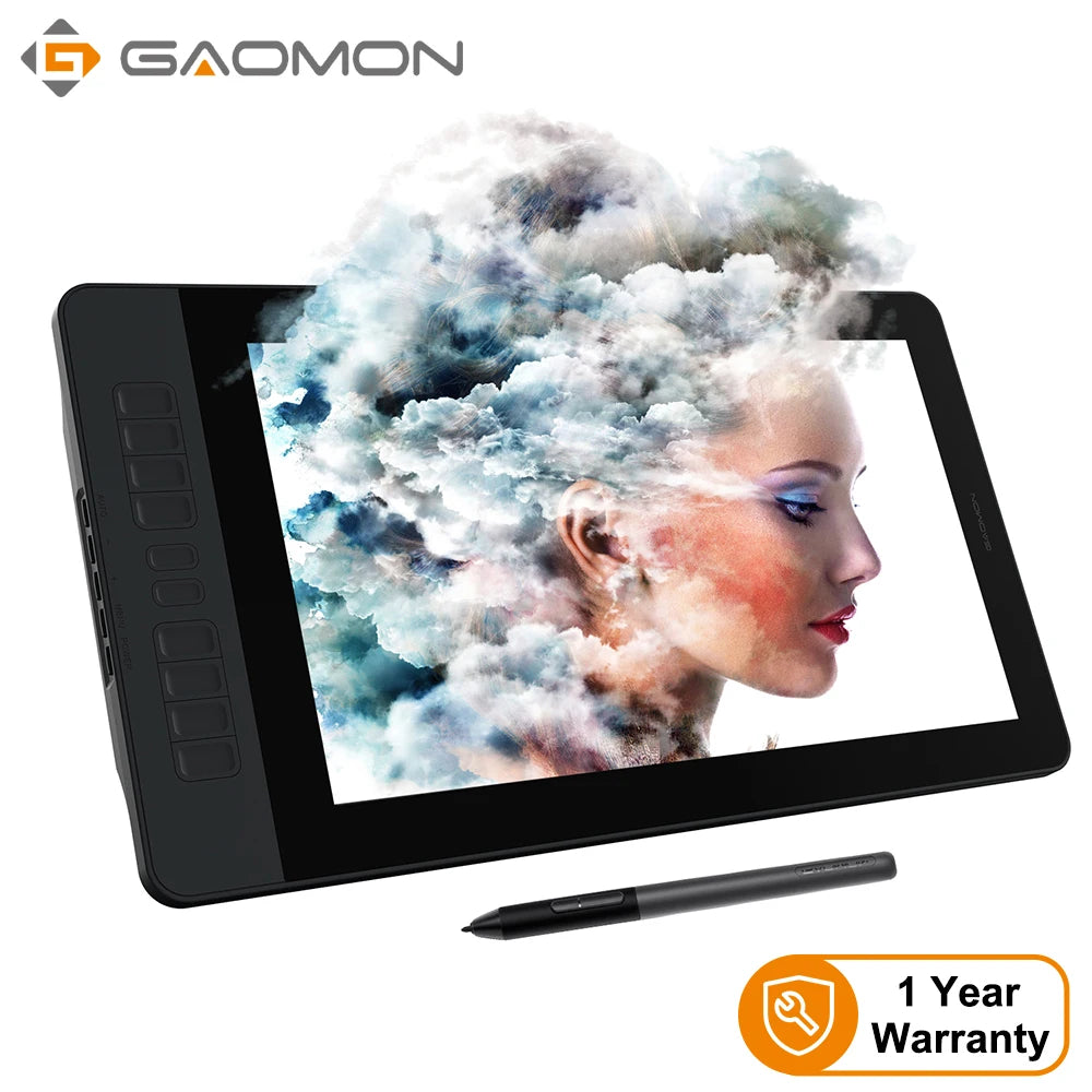 GAOMON PD1561 - Tablette Graphique 15,6'', 8192 Niveaux, 1080p - Digital Store tablette graphique