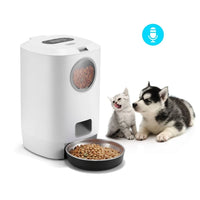 Distributeur Automatique de Nourriture pour Animaux 4,5L avec Minuterie | Gamelle Intelligente pour Chats et Chiens | Plateau en Métal | Alimentation Électronique Automatique - Digital Store Gamelles et mangeoires pour animaux de compagnie