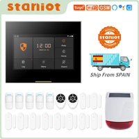 Staniot - Système d'Alarme WiFi/GSM, Sirène Solaire, Alexa, Tuya - Digital Store système d'alarme