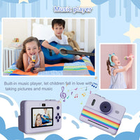 Appareil Photo Instantané Enfants - Mini Imprimante & Vidéo HD 2.8 - Digital Store Appareil photo à impression instantanée et vidéo Full-HD