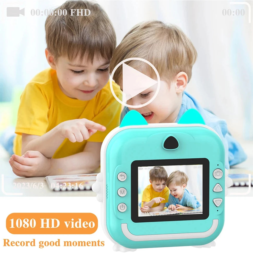 Appareil Photo Instantané Enfants WEOU - Impression, Vidéo HD - Digital Store Appareil photo à impression instantanée et vidéo Full-HD