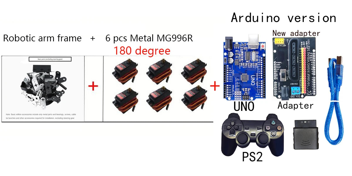 Bras Robotique Programmable YoufangSmart 6 DOF - Kit Arduino - Digital Store développement et de programmation