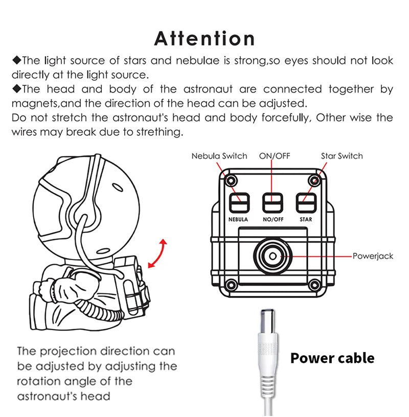 Veilleuse Nébuleuse LED - Projecteur d'Étoiles, Télécommande - Digital Store projecteur