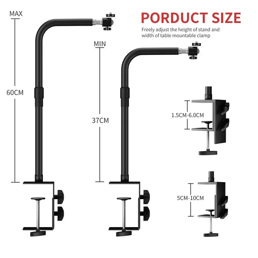 Support Bureau Flexible 50cm - Rotule, Charge 5kg - Digital Store Support pour tablettes et téléphones