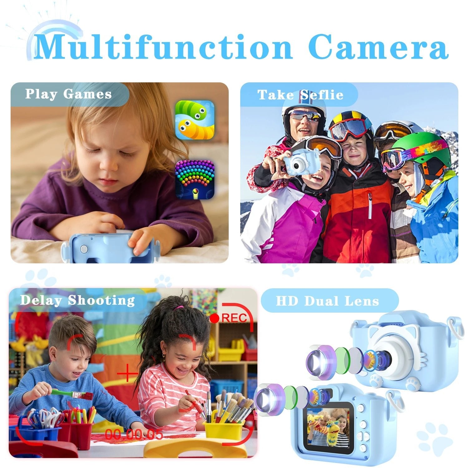 Caméra Numérique Enfants KC06 - 1080P, Double Caméra, 2'' - Digital StoreCaméra Numérique Enfants KC06 - 1080P, Double Caméra, 2''Digital Store5298537440849