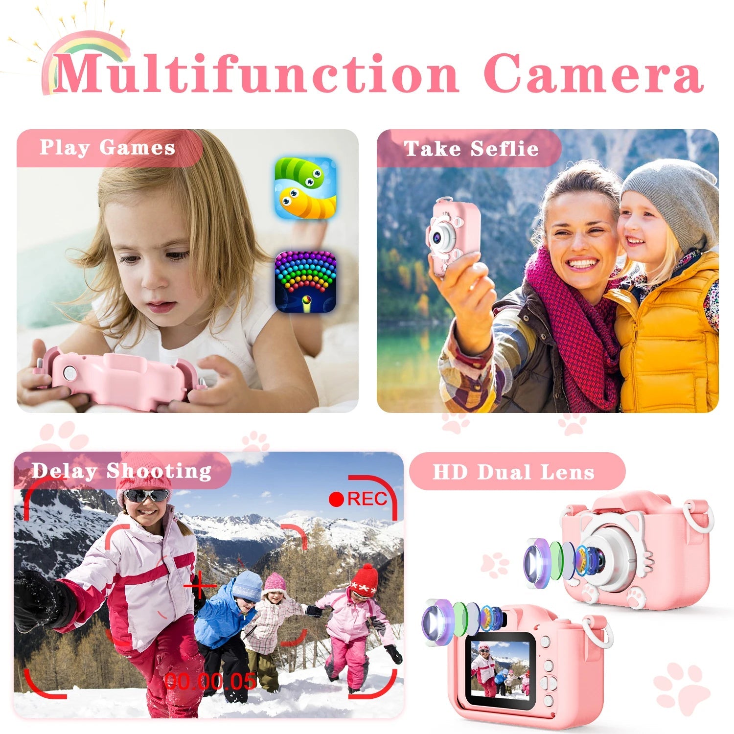 Caméra Numérique Enfants KC06 - 1080P, Double Caméra, 2'' - Digital StoreCaméra Numérique Enfants KC06 - 1080P, Double Caméra, 2''Digital Store5298537440849