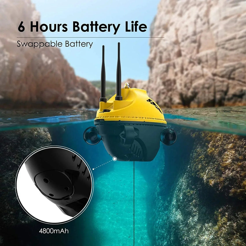 Drône ROV sous - marin Chasing F1 Pro avec caméra 4K, détecteur de poisson GPS 256G, hélice 4 axes, batterie perfective, équipement de plongée - Digital StoreDrône ROV sous - marin Chasing F1 Pro avec caméra 4K, détecteur de poisson GPS 256G, hélice 4 axes, batterie perfective, équipement de plongéeDigital Store