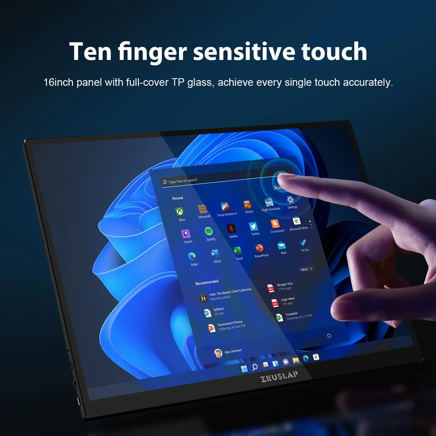 Écran Tactile Portable ZEUSLAP 16'' 2.5K - IPS, 144Hz, Thunderbolt - Digital StoreÉcran Tactile Portable ZEUSLAP 16'' 2.5K - IPS, 144Hz, ThunderboltDigital Store4748647097002