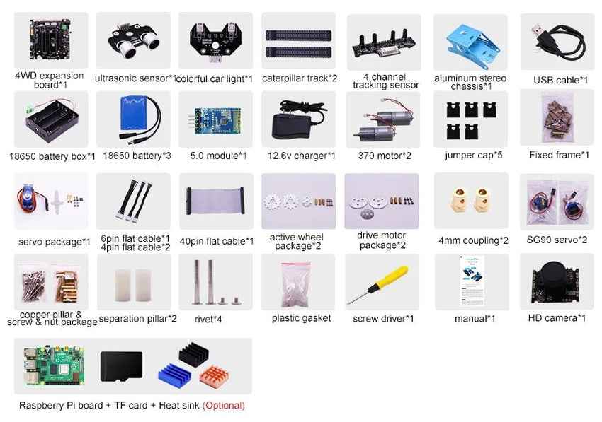 Kit Robot Réservoir Intelligent - Compatible Raspberry Pi 4B - Digital StoreKit Robot Réservoir Intelligent - Compatible Raspberry Pi 4BDigital Store5299564663058