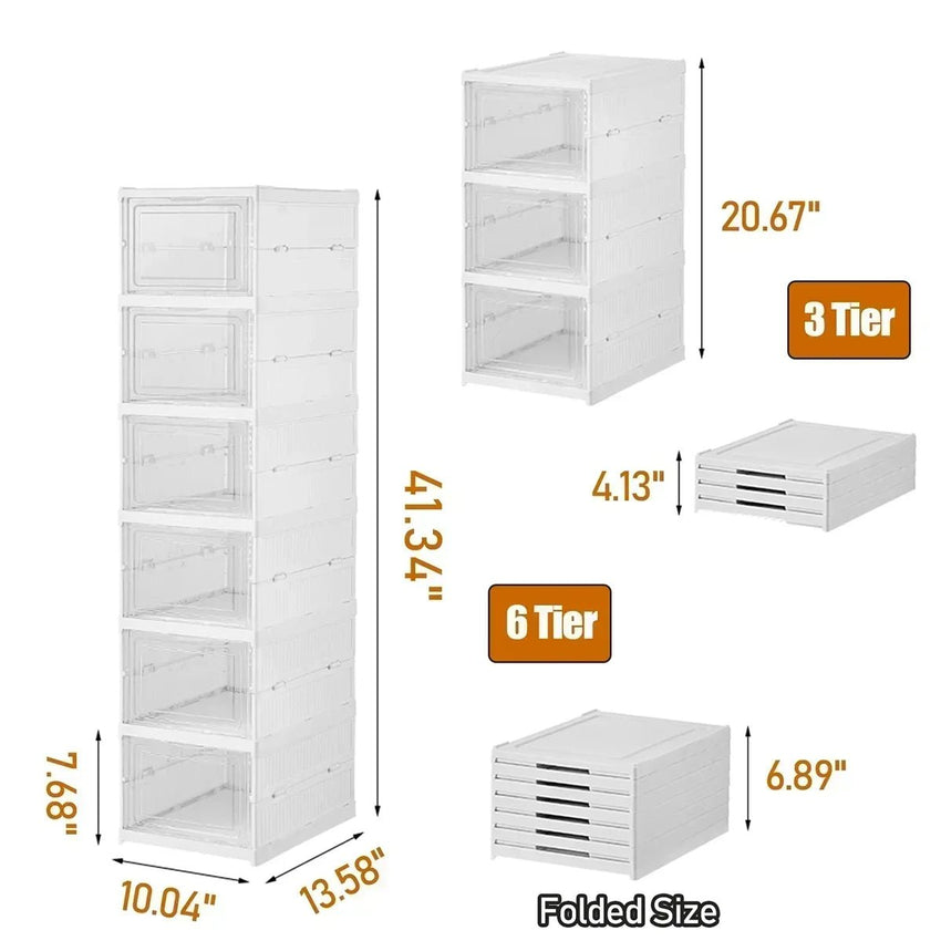 Porte - Chaussures Pliable 6 Couches - Rangement Transparent - Digital StorePorte - Chaussures Pliable 6 Couches - Rangement TransparentDigital Store4748831855128