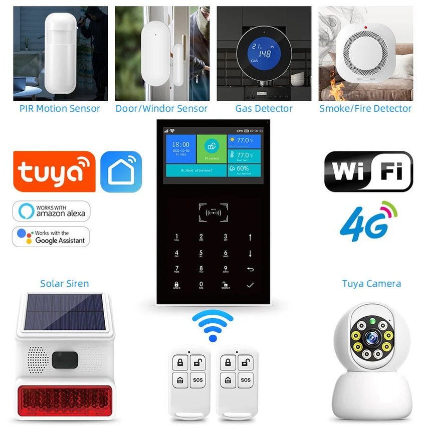 Système Alarme Sans Fil 4G Tuya - Maison Intelligente, Compatible Alexa - Digital StoreSystème Alarme Sans Fil 4G Tuya - Maison Intelligente, Compatible AlexaDigital Store4749269665600